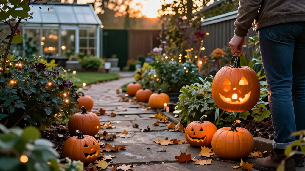 outdoor Halloween garden decorations