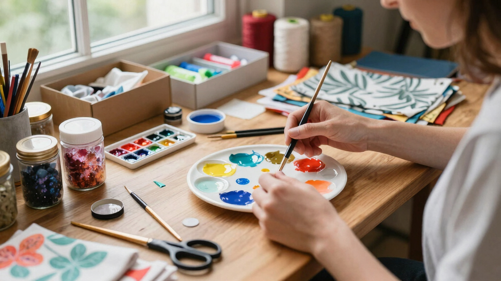 art supplies for DIY crafts