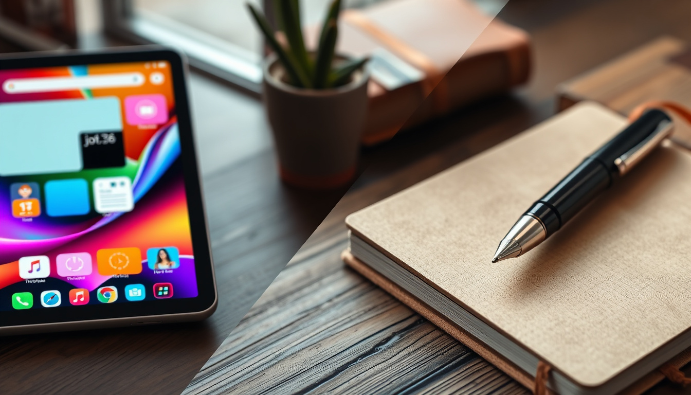Digital vs. Traditional Journaling Tools
