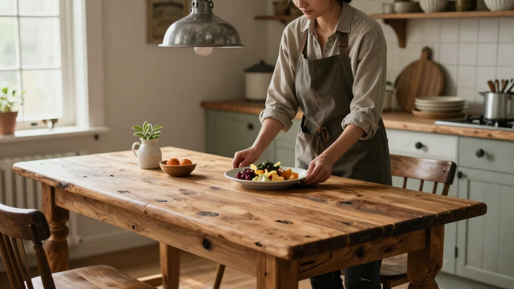 rustic farmhouse dining tables