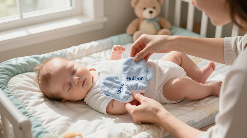 personalized baby mittens with name