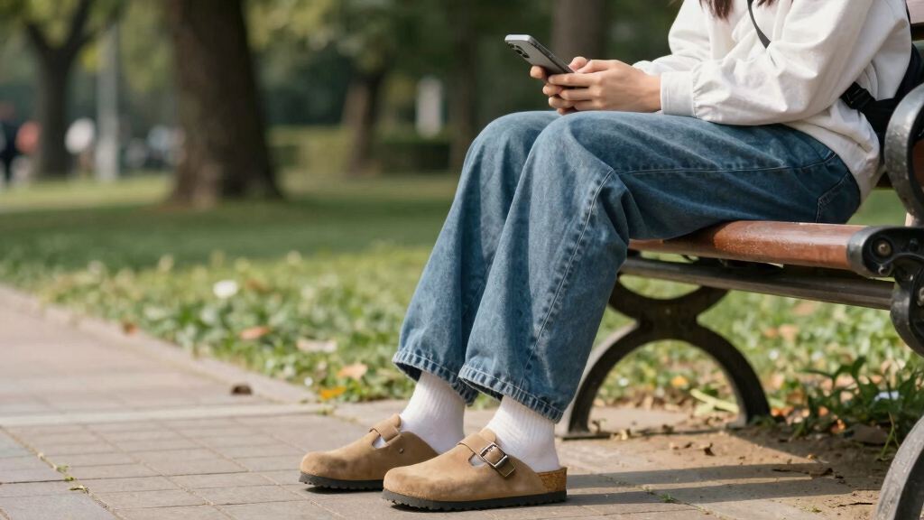best baggy jeans and Birkenstocks