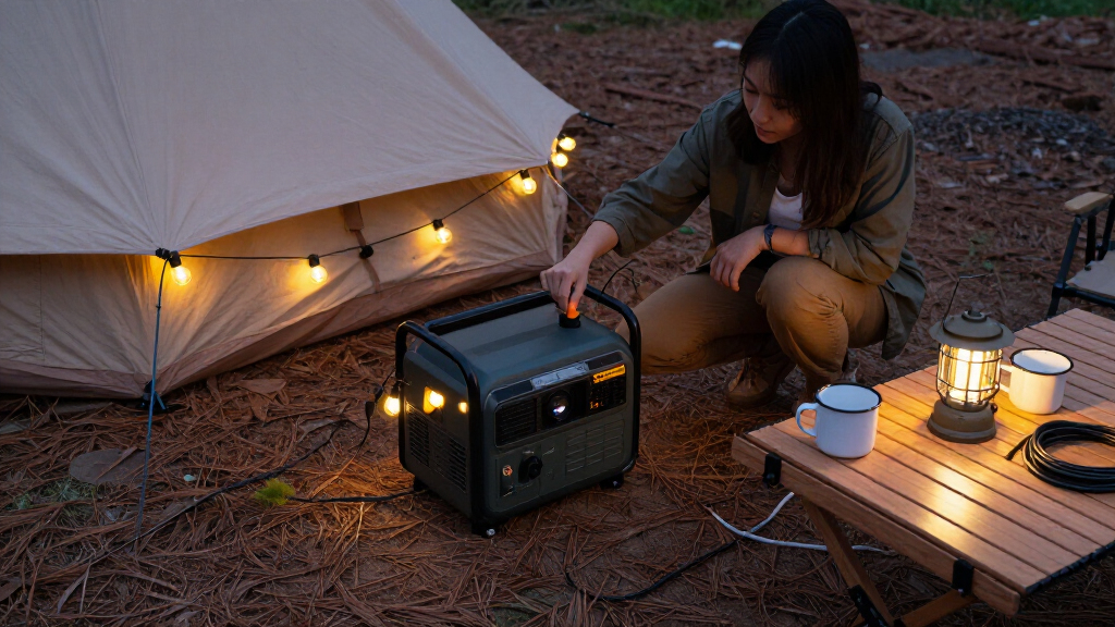 portable inverter generator for glamping