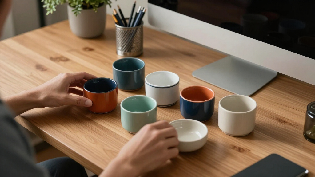 decorative desk organization