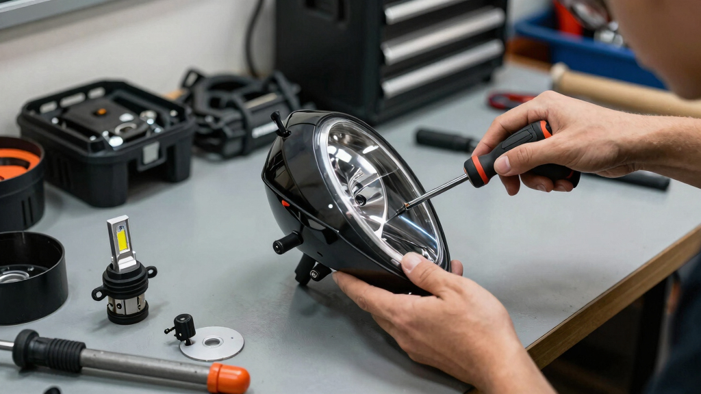 motorcycle LED headlight upgrade