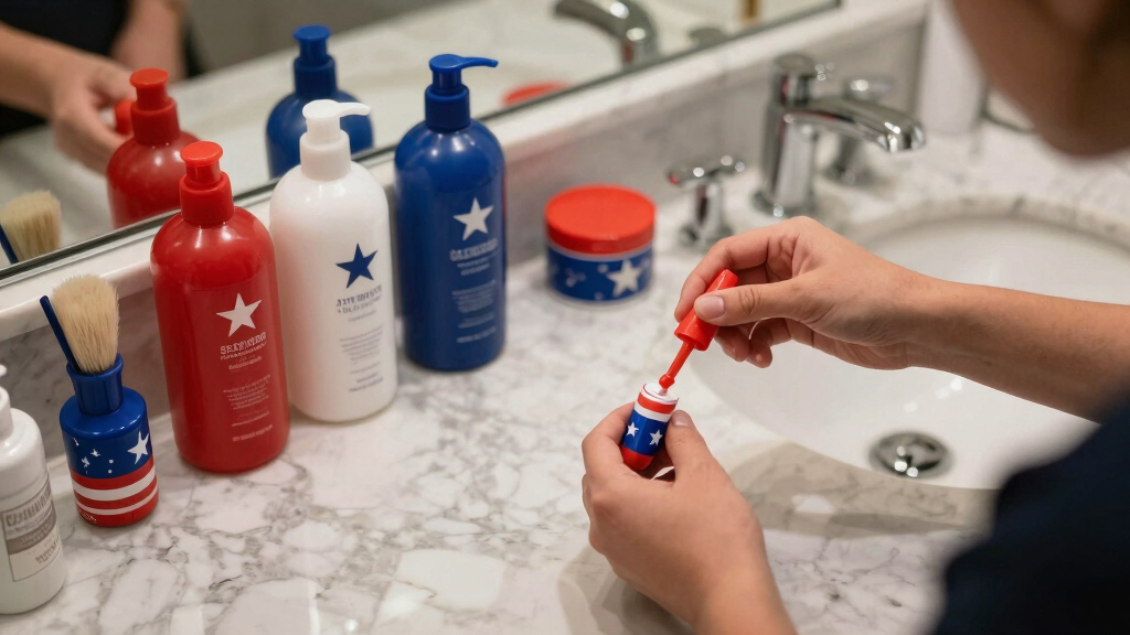 patriotic-themed tanning accessories