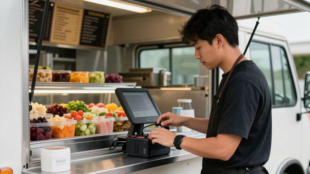 best battery backup systems for food truck POS