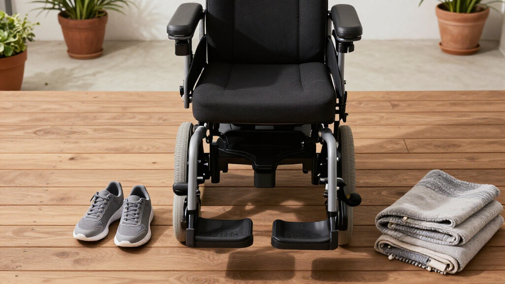 power wheelchair with swing away footrests