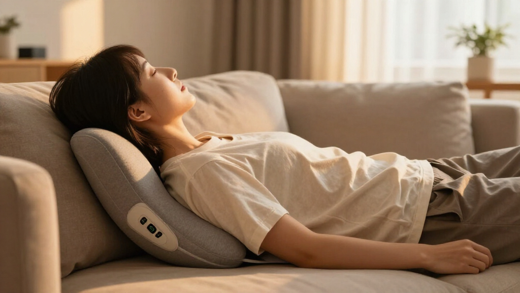 best heated back massage cushion