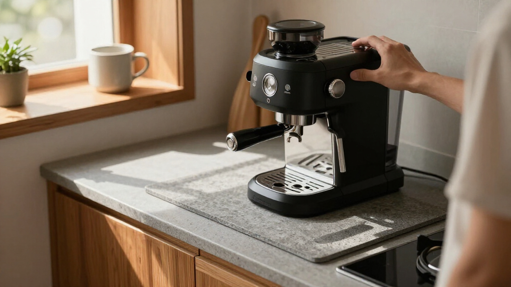 best stone countertop mat for espresso machine