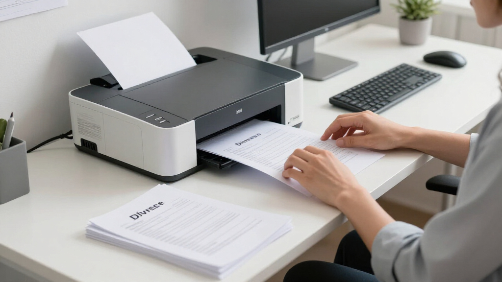 monochrome laser printer for divorce paperwork