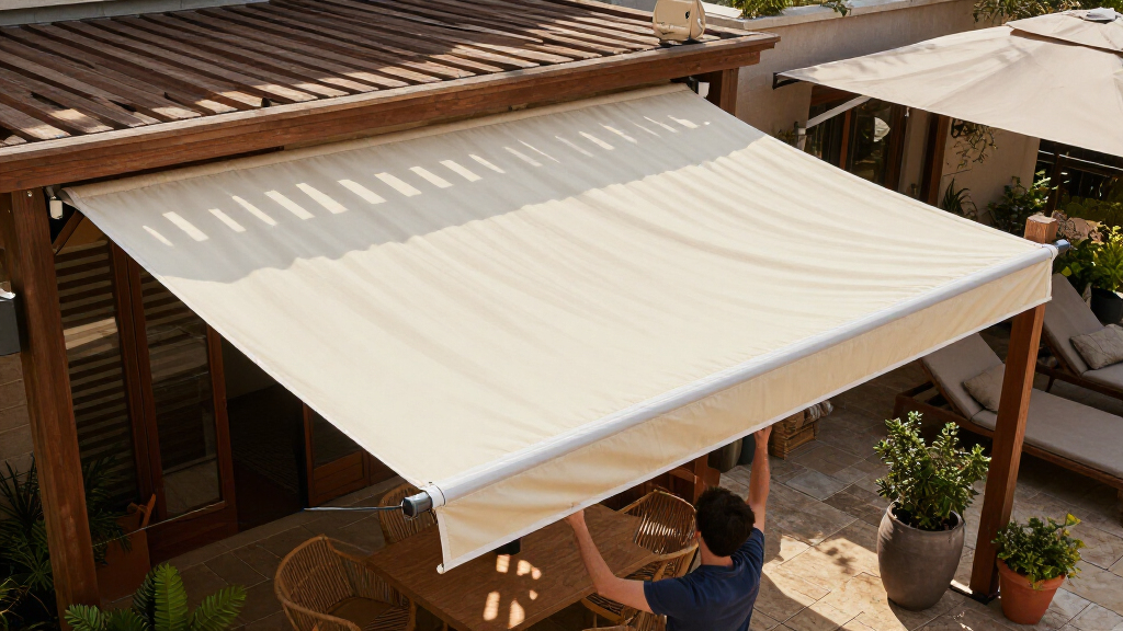 best pergola with retractable canopy