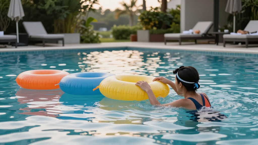 inflatable buoy markers for openlap pools