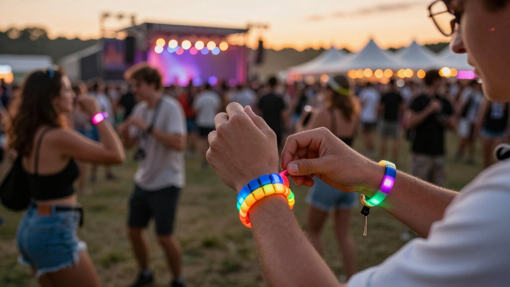 music festival LED wristbands