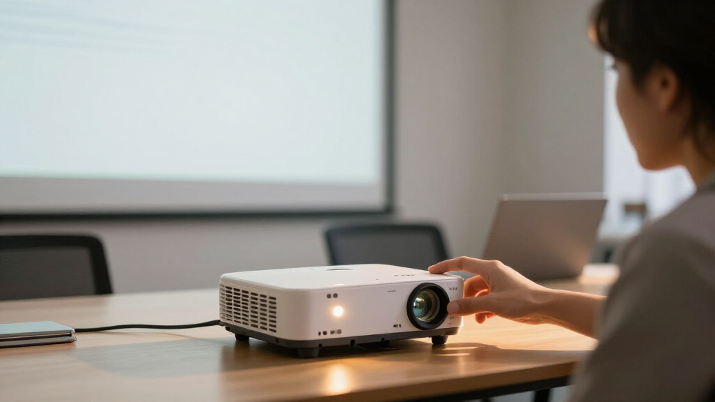 Wireless presentation projector for small business
