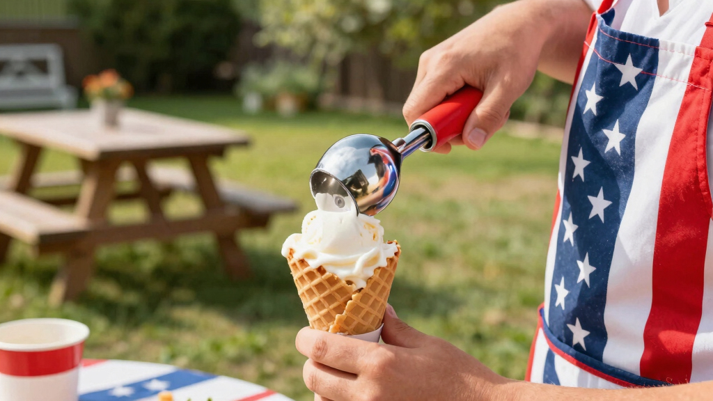 patriotic ice cream scoopers