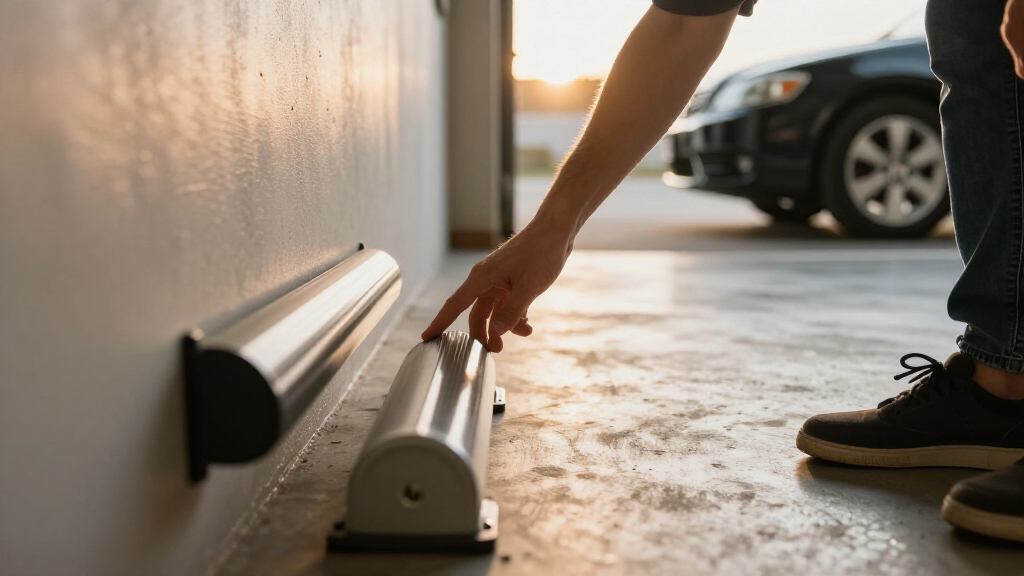 wall mounted bumpers for garage parking