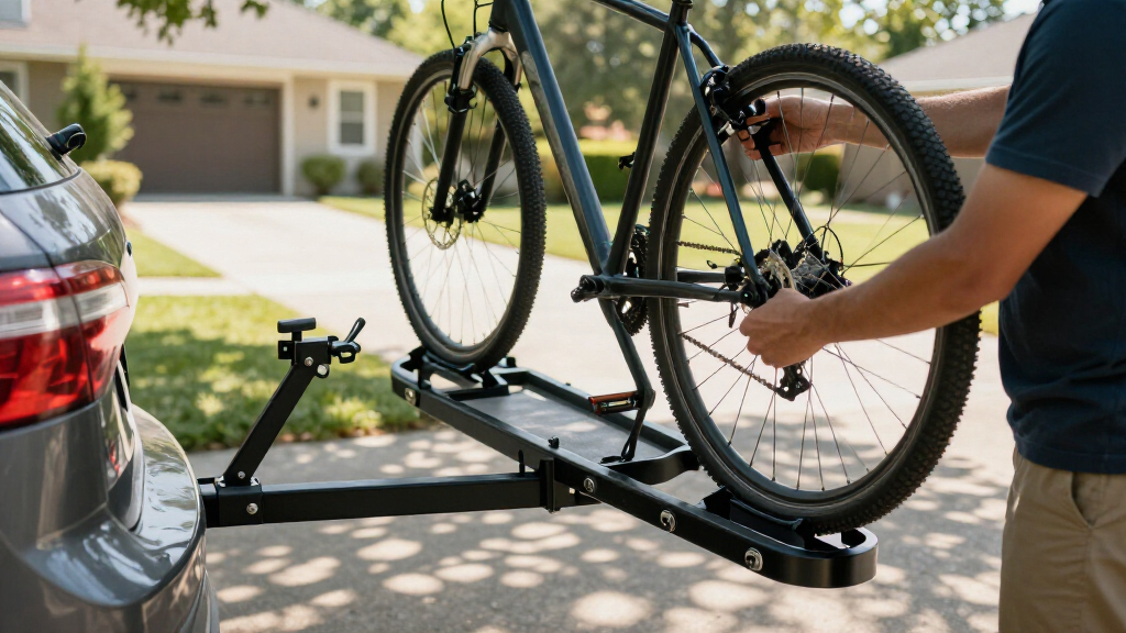 bike rack hitch mounted