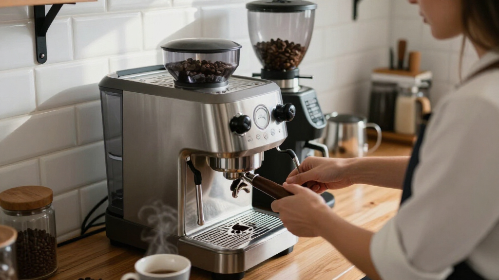 best espresso machine with built in grinder with low mess workflow