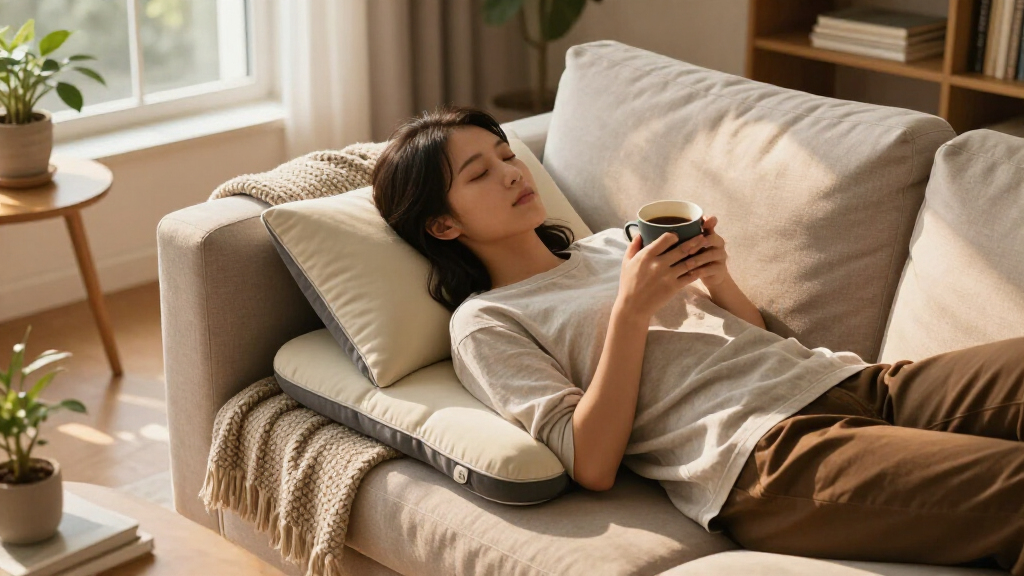 reading pillows with arm support