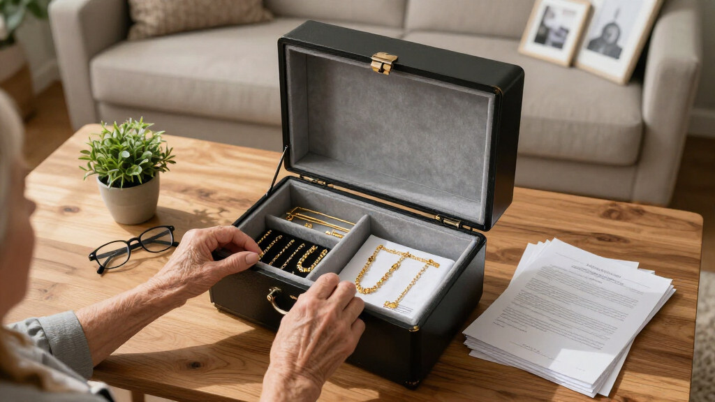 jewelry and document safe for seniors