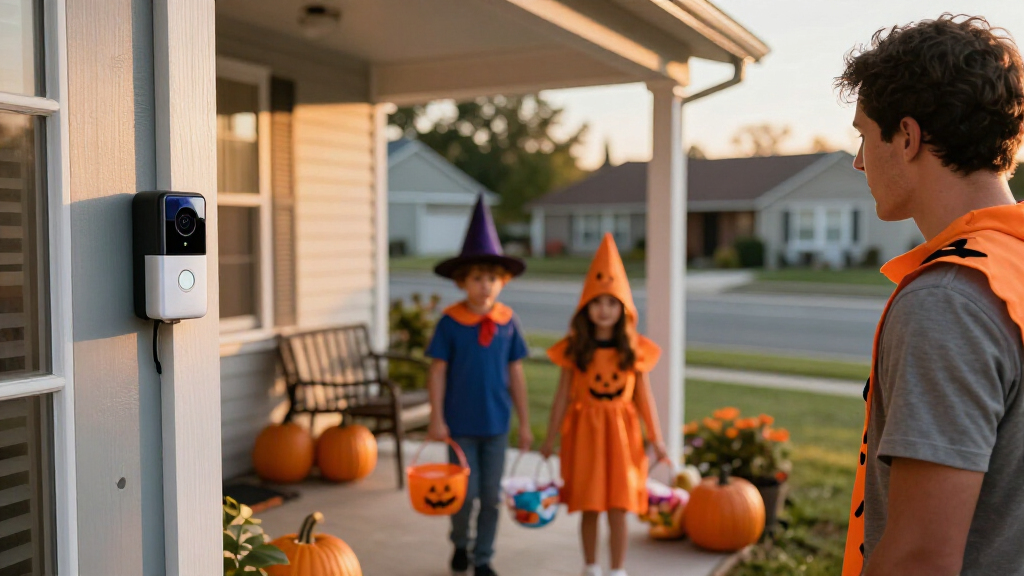 smart Halloween doorbell cameras