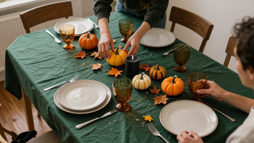 Halloween table decorations