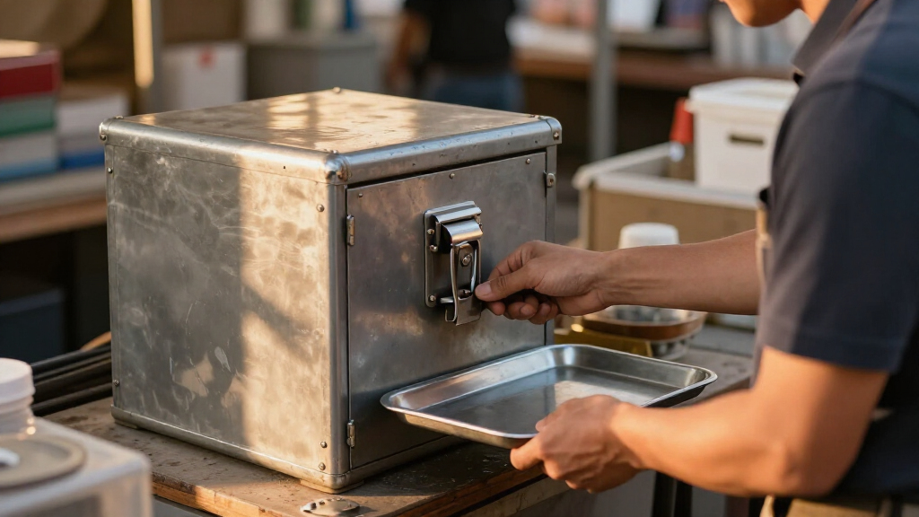 locking cash box with tray heavy duty