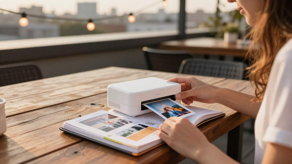 portable photo printer for travel scrapbooks