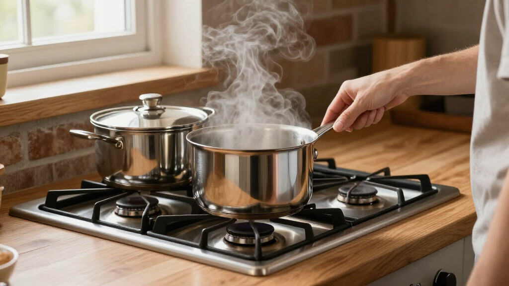 tri ply stainless steel cookware set for gas stoves