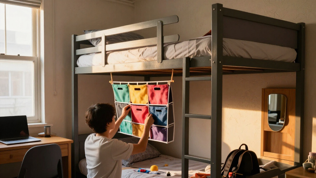 multifunctional dorm room storage