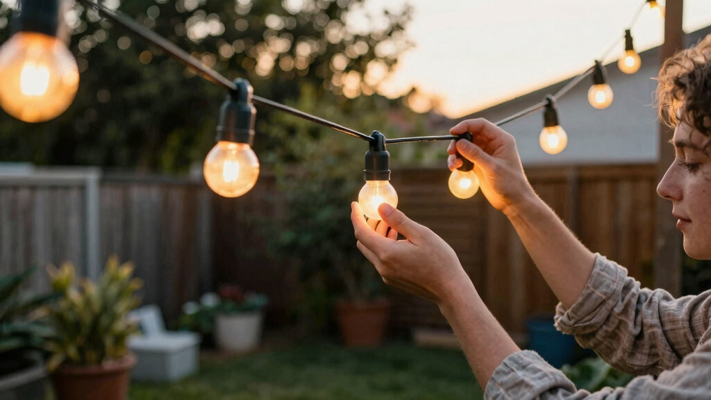 patriotic outdoor string lights