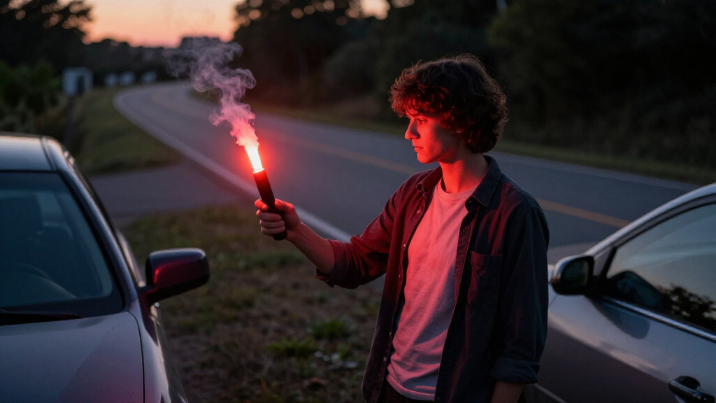 emergency road flares led rechargeable