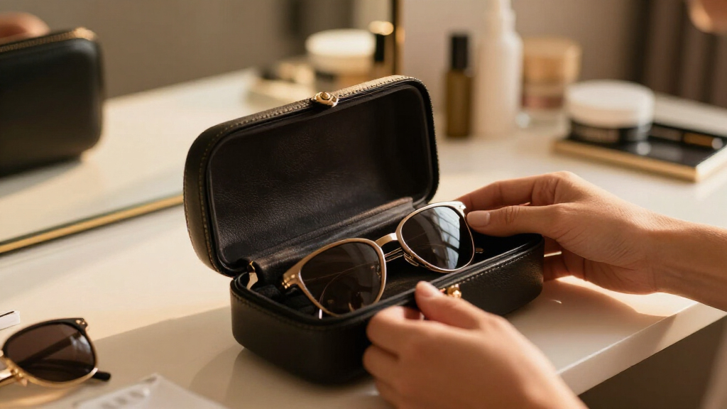 luxury sunglasses storage case