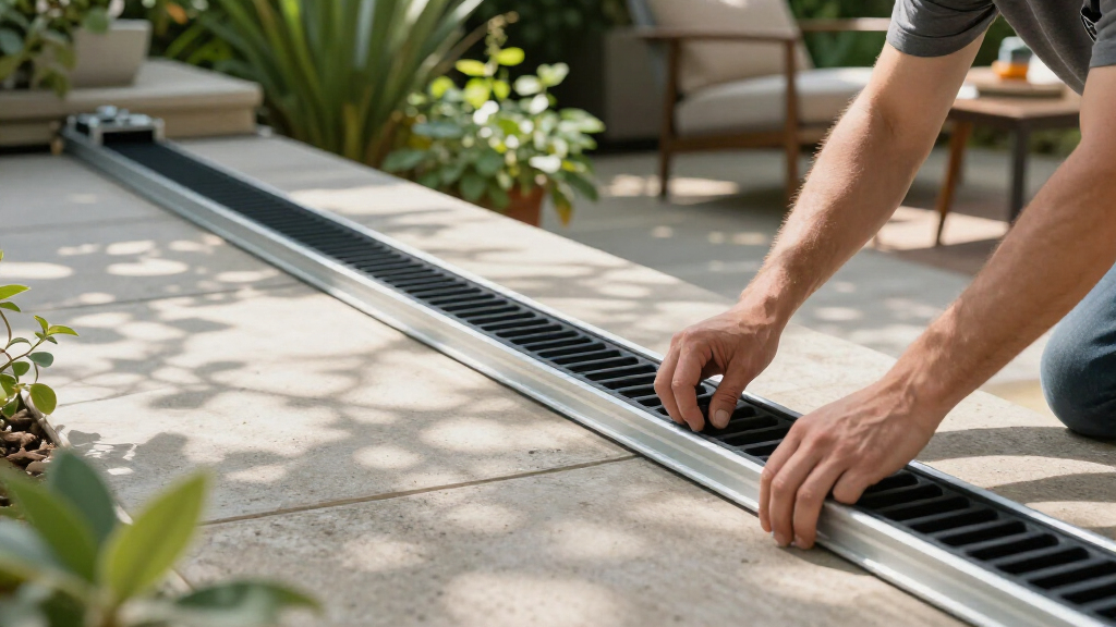 best drainage channel kit for patios