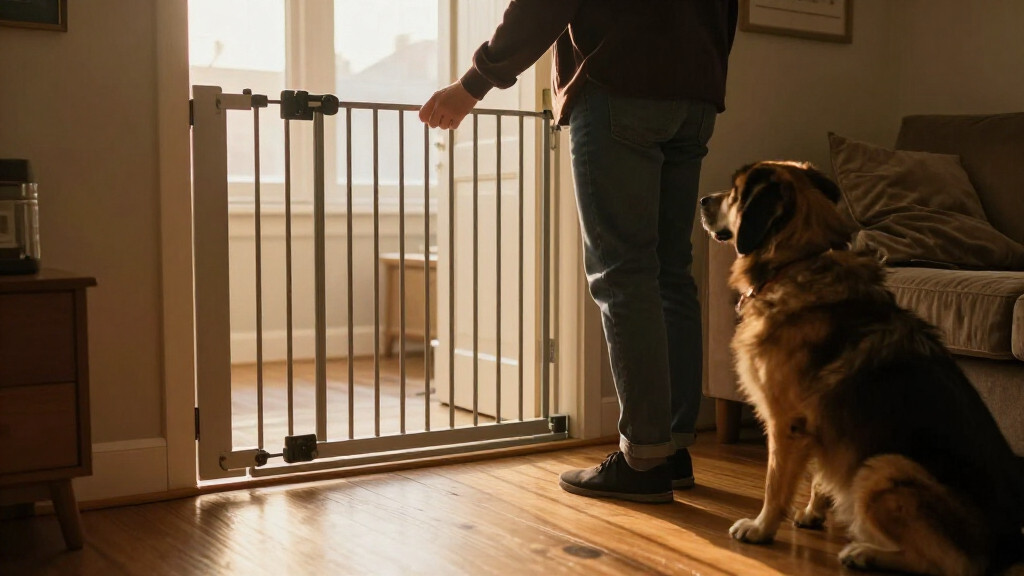 best pet gate with door for large openings