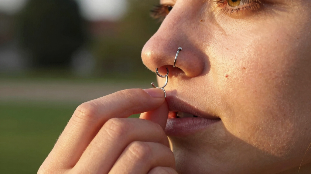 best niobium nose hoop for sensitive skin