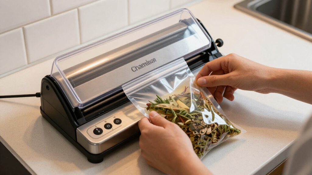 chamber vacuum sealer for infusion