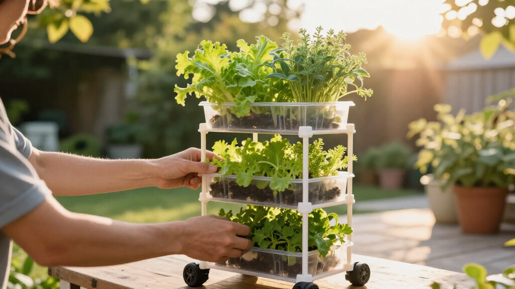 best hydroponic tower with wheels
