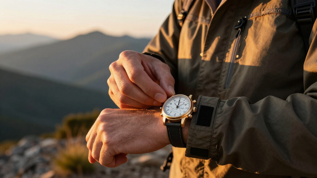 marine chronometerstyle wristwatch