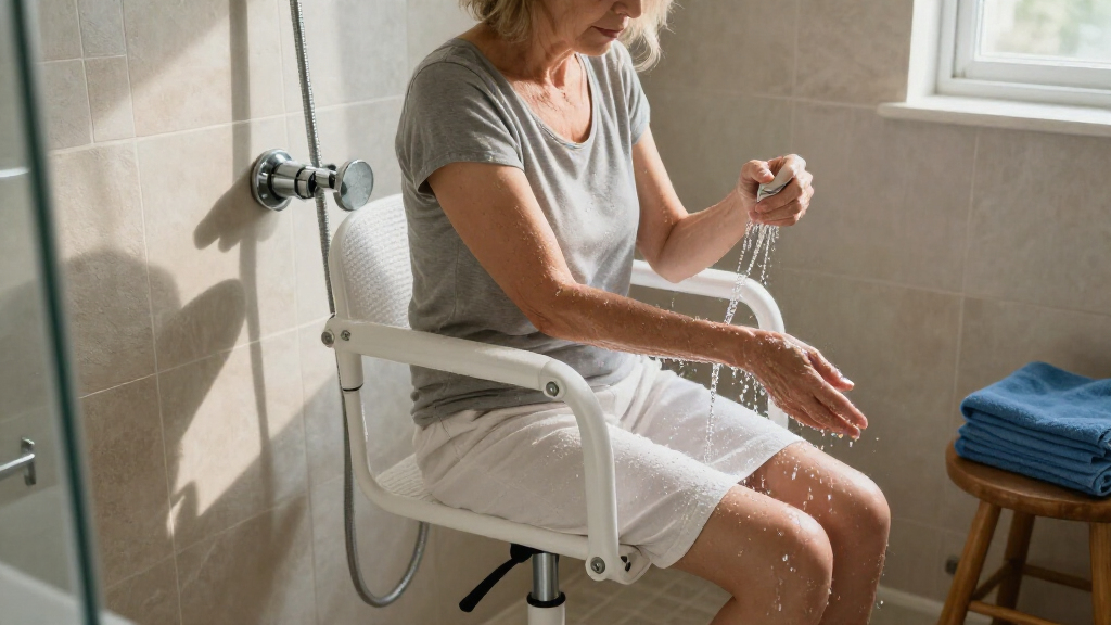 adjustable shower chairs for seniors