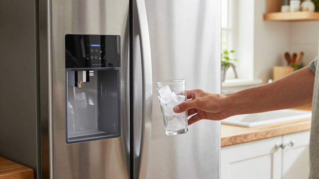 refrigerator with dual ice makers