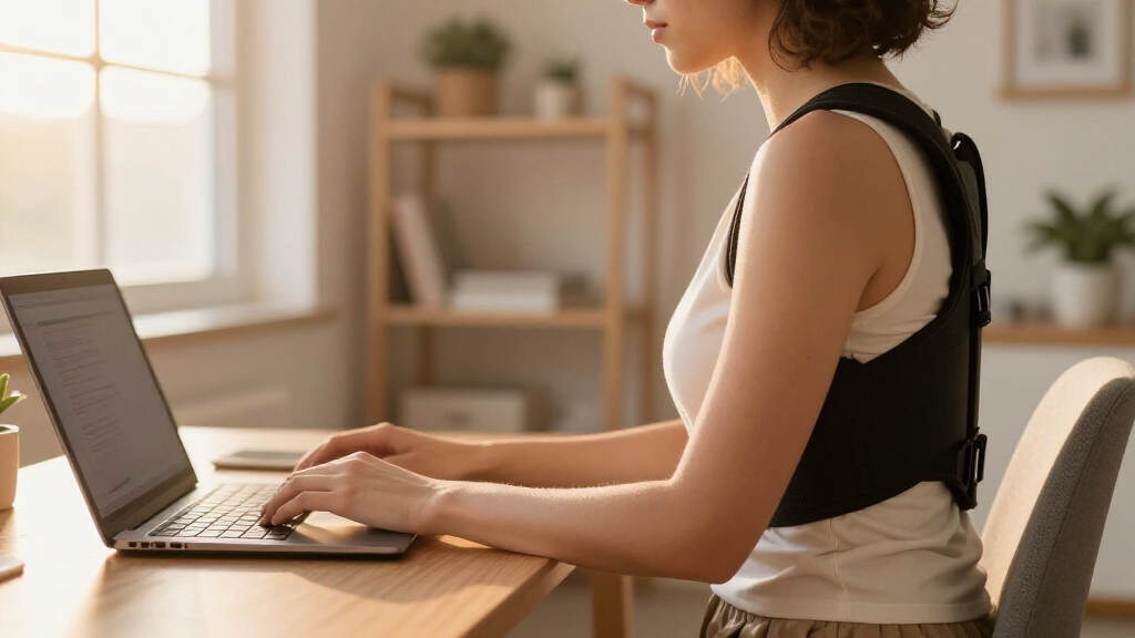 posture corrector wearable for desk work recovery