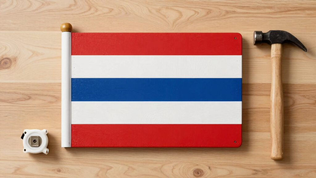 patriotic wood flag decor