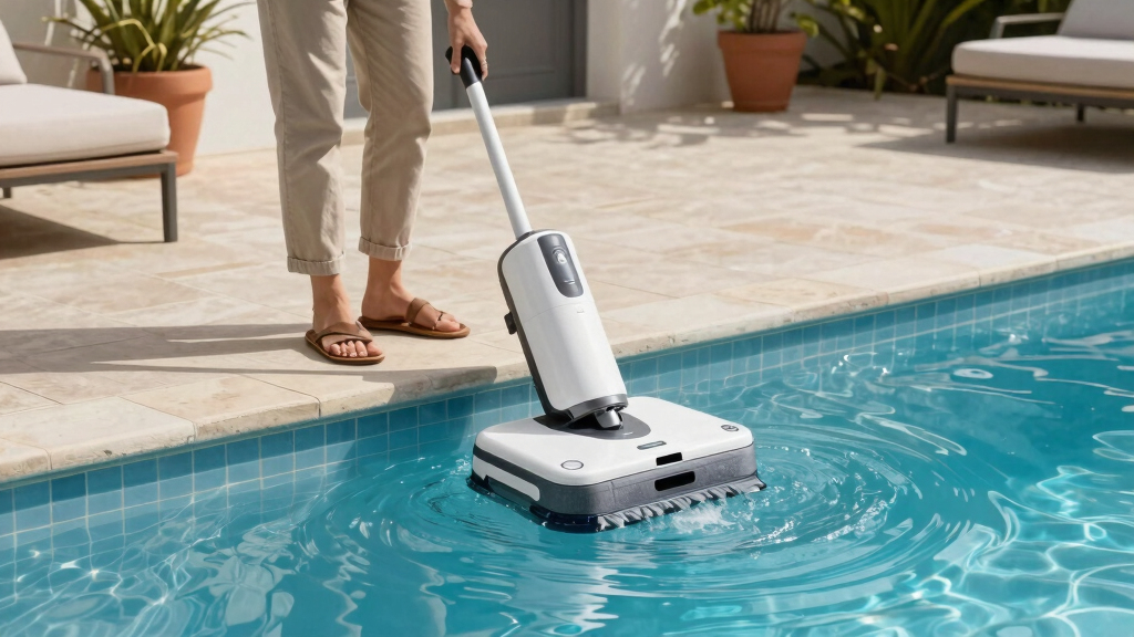 robotic pool cleaner with weekly scheduler