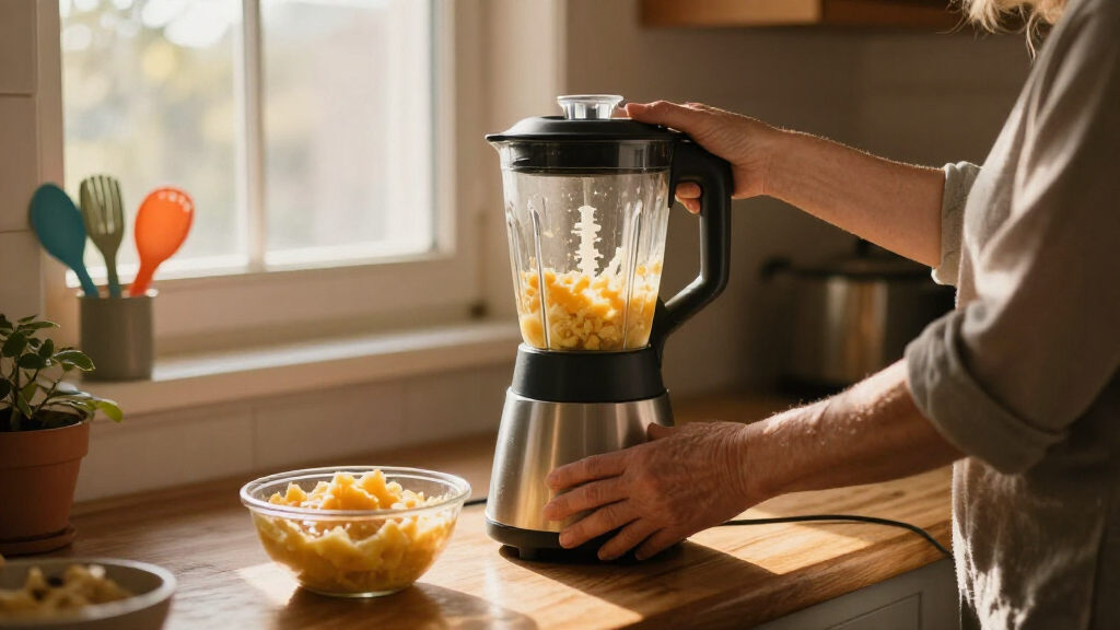 blender to puree food for elderly