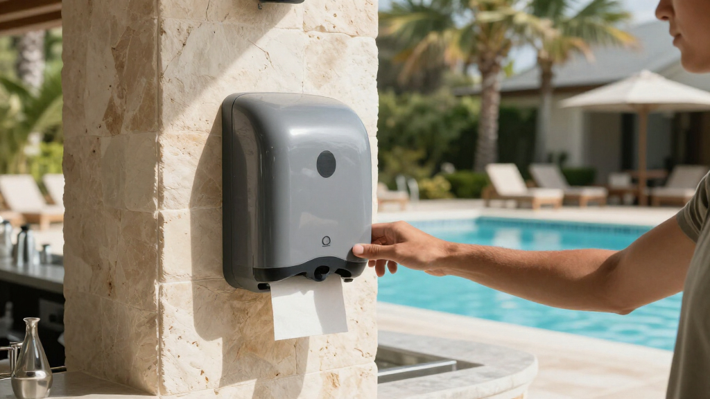 handsfree paper towel dispenser