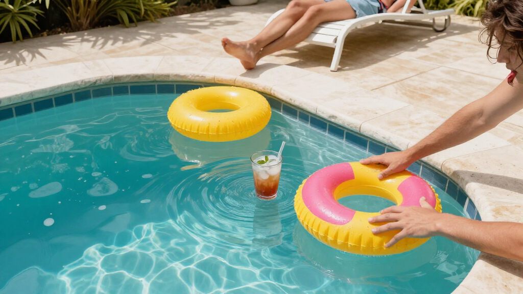 floating pool drink holders