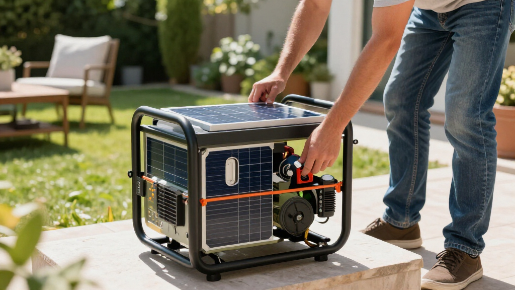 solar-powered backup generators