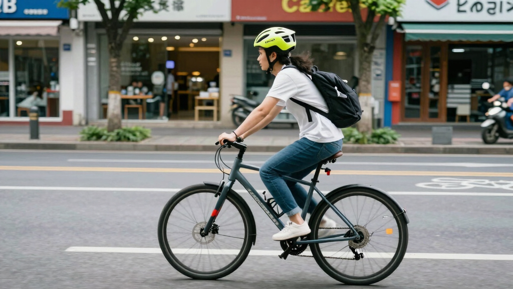 bicycle for riding around town